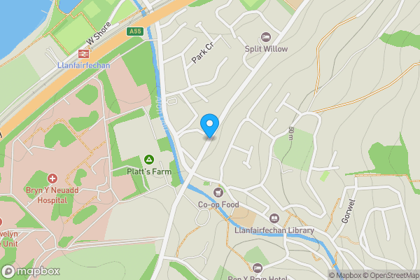 Map location for Village Inn, Penmaenmawr Road, Llanfairfechan, Gwynedd, LL33 0NU