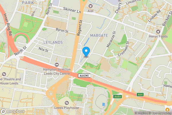 Map location for Apartment 20, Mabgate House, 53 Mabgate, Leeds, West Yorkshire LS9 7DY