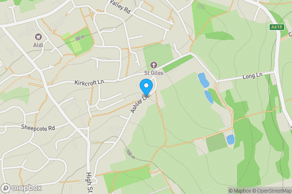 Map location for Adjacent To 12 Ashley Lane, Killamarsh, Sheffield, South Yorkshire, S21 1AB