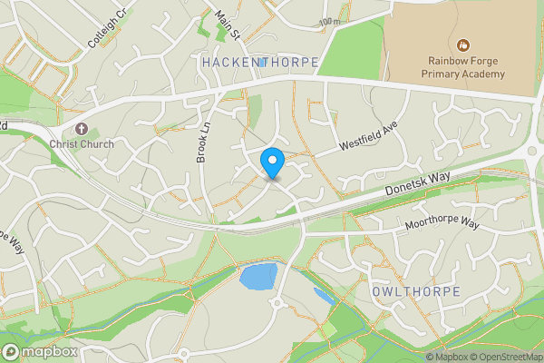 Map location for Stoneacre Avenue, Sheffield, South Yorkshire, S12 4NT