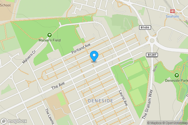 Map location for Bethune Avenue, SEAHAM, County Durham, SR7 8AF