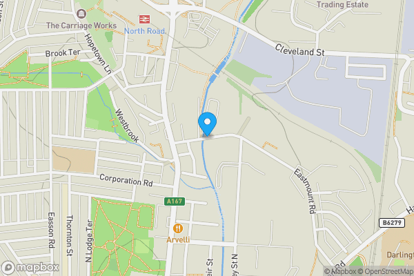 Map location for MKM Building Supplies, John Street, Darlington, DL1 1LG