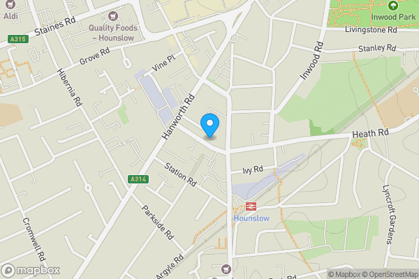 Map location for 34 Cross Lances Road, Hounslow, Middlesex, TW3 2AA