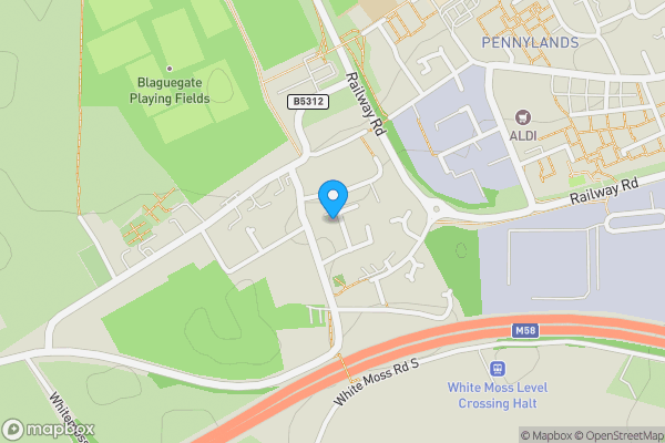 Map location for 23 Parkside Avenue, Skelmersdale, Lancashire WN8 8BQ