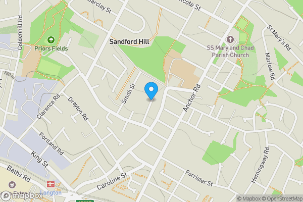 Map location for Cornwall Street, STOKE-ON-TRENT, Staffordshire, ST3 1DN