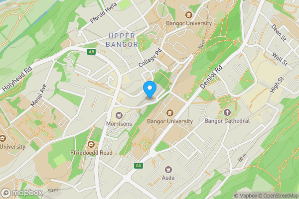 Map location for 3 Fron Dirion Terrace, Bangor, Gwynedd, LL57 2PY