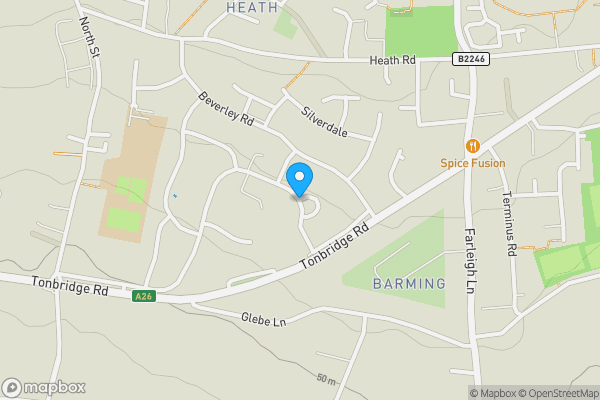 Map location for Land / Plot @ Abingdon Road, Maidstone, Kent, ME16 9DP