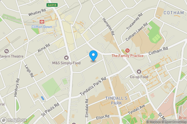 Map location for 25 - 27 Belgrave Road, Clifton, BS8 2AA