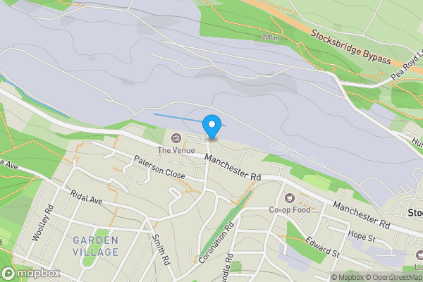 Map location for 12 Bessemer Terrace, Stocksbridge, Sheffield, South Yorkshire S36 1AJ