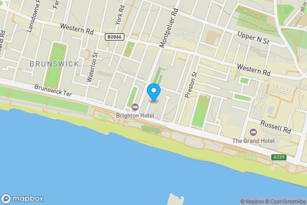 Map location for Flat 4, 7 Oriental Place, Brighton, BN1 2LJ