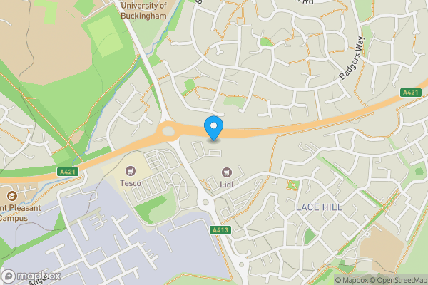 Map location for 136 Needlepin Way, Buckingham, Buckinghamshire, MK18 1SH