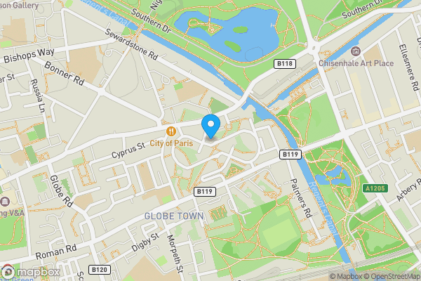 Map location for Flat 32, Puteaux House, Mace Street, London, E2 0RF