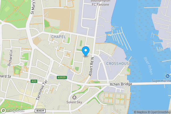 Map location for Flat 29, 90 Andersons Road, Southampton, SO14 5FR