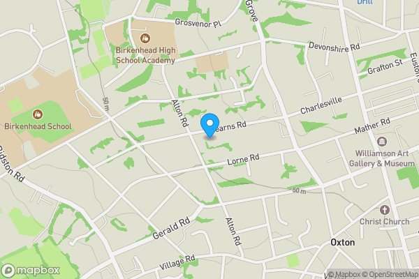 Map location for 15 Cearns Road, Prenton, CH43 1XF