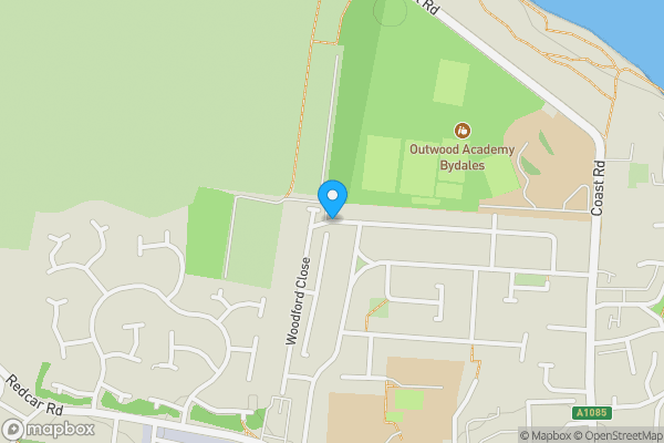 Map location for Woodford Close, Marske-By-The-Sea, Redcar , TS11 6AW