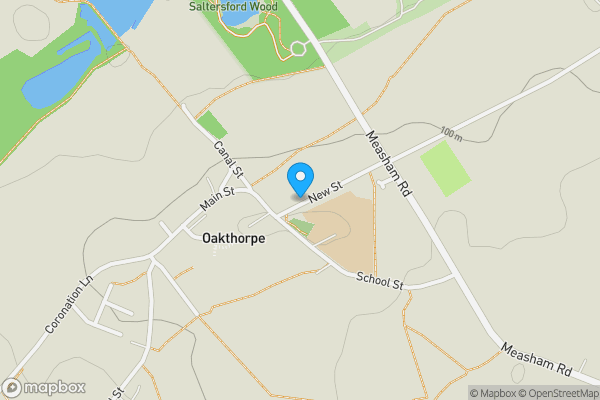 Map location for 34, New Street Oakthorpe, Swadlincote, Derbyshire, DE12 7RJ
