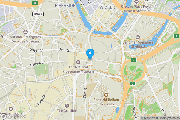 Map location for 17 Haymarket, Sheffield, South Yorkshire, S1 2AW