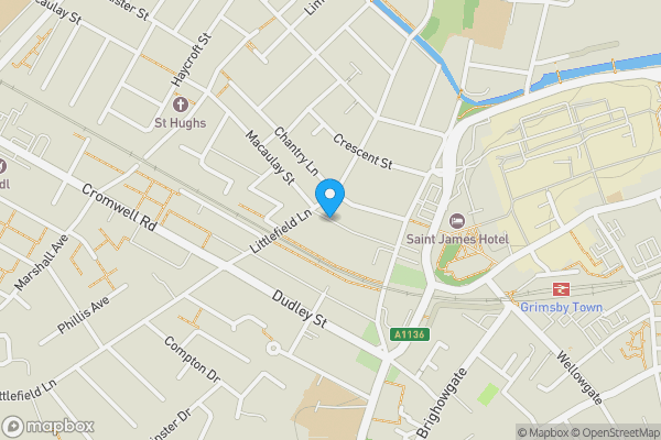 Map location for Queens Parade, Grimsby, Lincolnshire, DN31 2LE