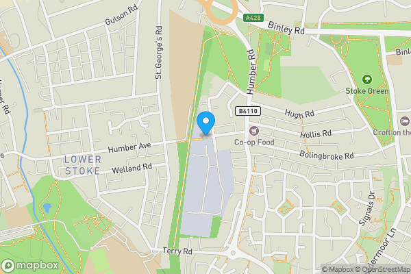 Map location for Humber Avenue, COVENTRY, West Midlands, CV3 1AY