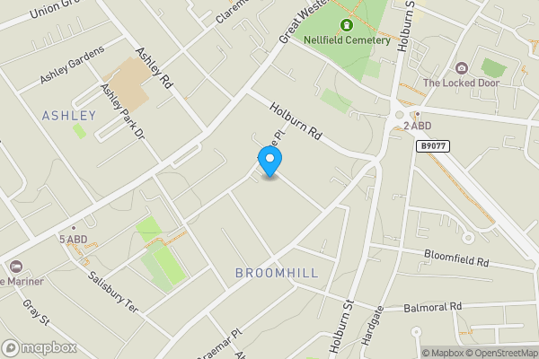 Map location for 1/R, 21 Allan Street , Aberdeen, Aberdeen City AB10 6HN