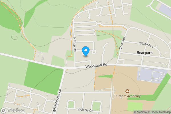 Map location for 19 Quarry Crescent, Bearpark, Durham, County Durham DH7 7DR