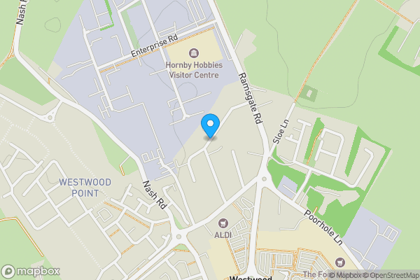 Map location for Gordon Road, MARGATE, Kent, CT9 4DZ