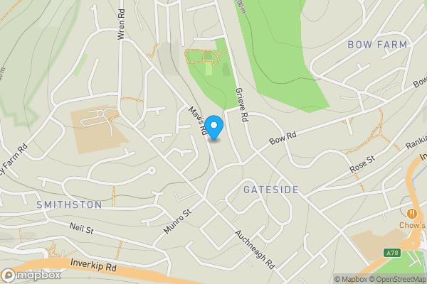 Map location for 18 Mavis Road, Greenock, PA16 7BY