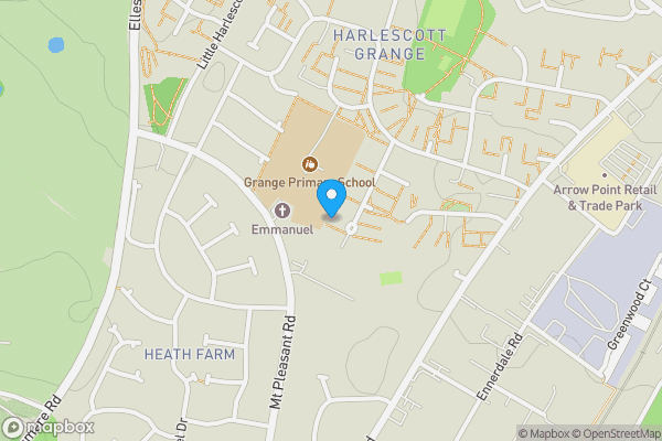 Map location for 86 Worcester Road, Harlescott Grange, Shrewsbury, Shropshire SY1 3LR