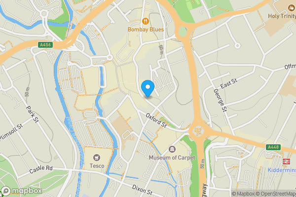 Map location for Prospect House 25, 26 & 27 Worcester Street Kidderminster Worcestershire DY10 1ED