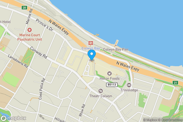 Map location for Unit 2, 6-8 Sea View Road, Colwyn Bay, Conwy, LL29 8DG