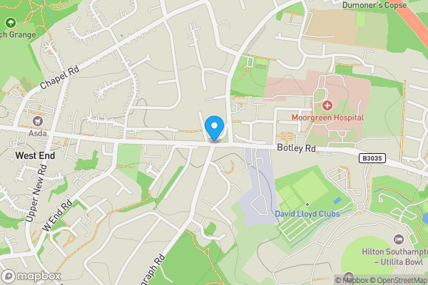 Map location for west end