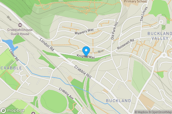 Map location for Knights Way, Dover, Kent, CT16 2DZ