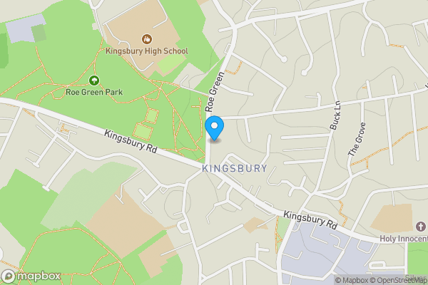 Map location for 8 Roe Green, Kingsbury, London, NW9 0NY