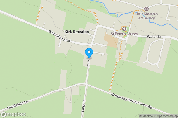 Map location for 1 Hall Cottages, Pinfold Lane, Kirk Smeaton, WF8 3JT