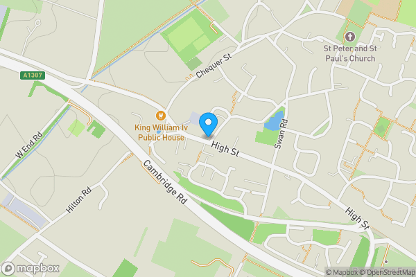 Map location for Crown and Pipes Public House, 14 High Street, Fenstanton, Cambridgeshire, PE28 9LQ