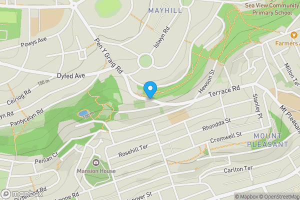 Map location for Penygraig Road, SWANSEA, SA1