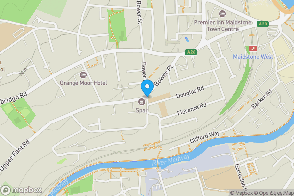 Map location for Bower Lane, MAIDSTONE, Kent, ME16 8BJ