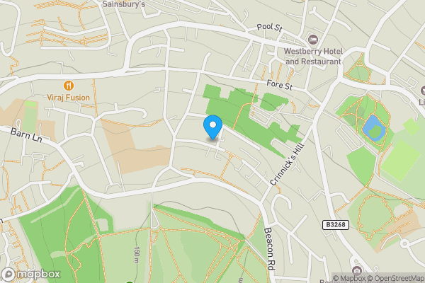 Map location for 17 Northey Road, Bodmin, Cornwall, PL31 1JE