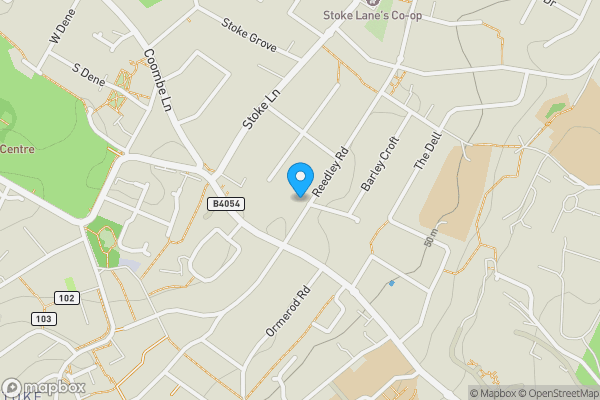 Map location for 96, Reedley Road, Stoke Bishop, Bristol, BS9 3TA