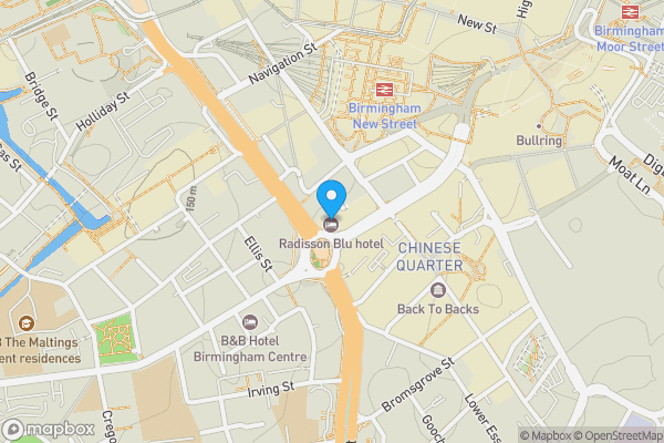 Map location for Apartment 2201 Beetham Tower, 10 Holloway Circus Queensway, Birmingham, B1 1BA