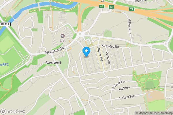 Map location for 28. Ridley Gardens Swalwell, Newcastle upon Tyne, Tyne and Wear, NE16 3HT