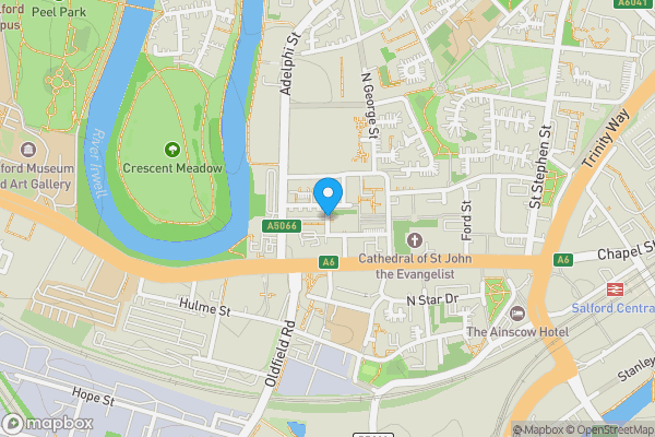 Map location for 10 The Royal, Wilton Place, SALFORD, Lancashire, M3 6WP