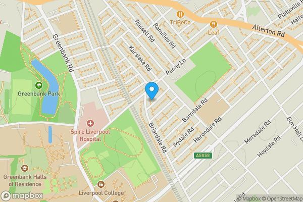 Map location for 3A Willowdale Road, Mossley Hill, Liverpool, Merseyside, L18 1DJ L18 1DJ