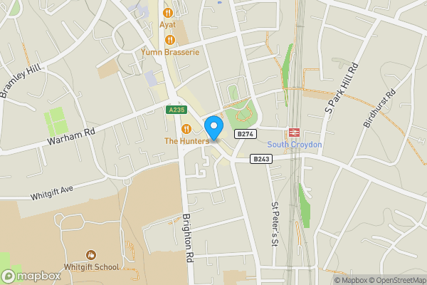 Map location for Flat 4 Ruskin House, Selsdon Road, South Croydon, Surrey, CR2 6PW