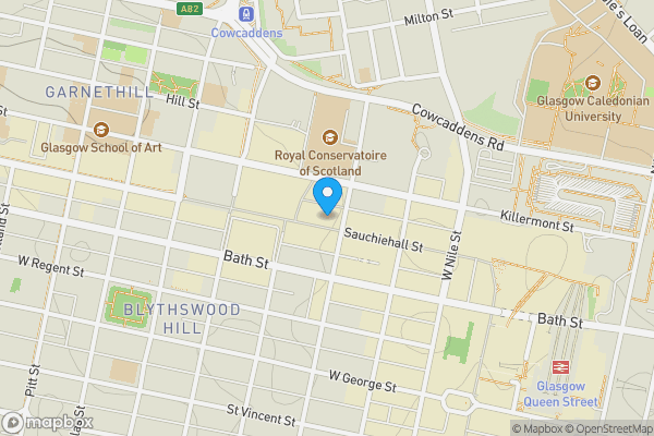 Map location for 2nd Floor, Former Tattoo Studio, 118 Sauchiehall Street, Glasgow, Lanarkshire, G2 3DH