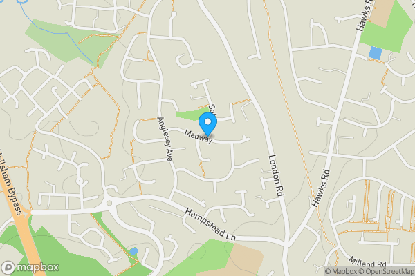 Map location for Medway, Hailsham, East Sussex, BN27 3HE