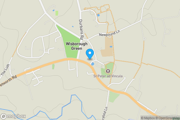 Map location for The Three Crowns, Wisborough Green, RH14 0DX