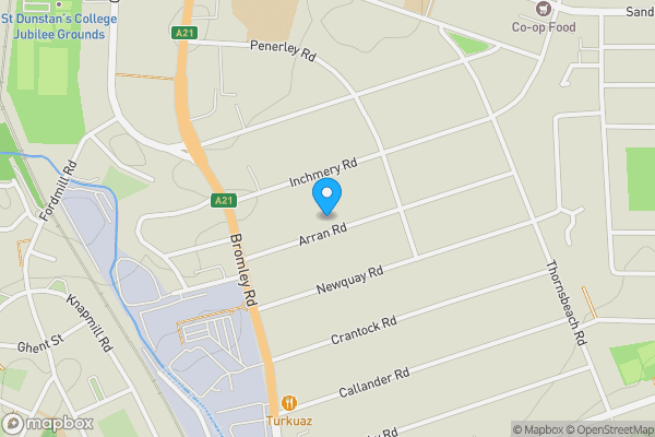 Map location for Bowness Cottage, Bowness Road, London, SE6