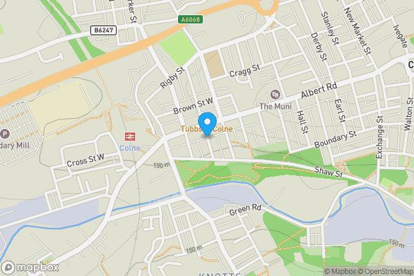 Map location for Land formally the House 23 & 25, Crabtree Street, Colne, Lancashire, BB8 0DF