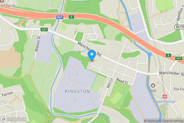 Map location for 35 Brookhey, Hyde, SK14 2DY